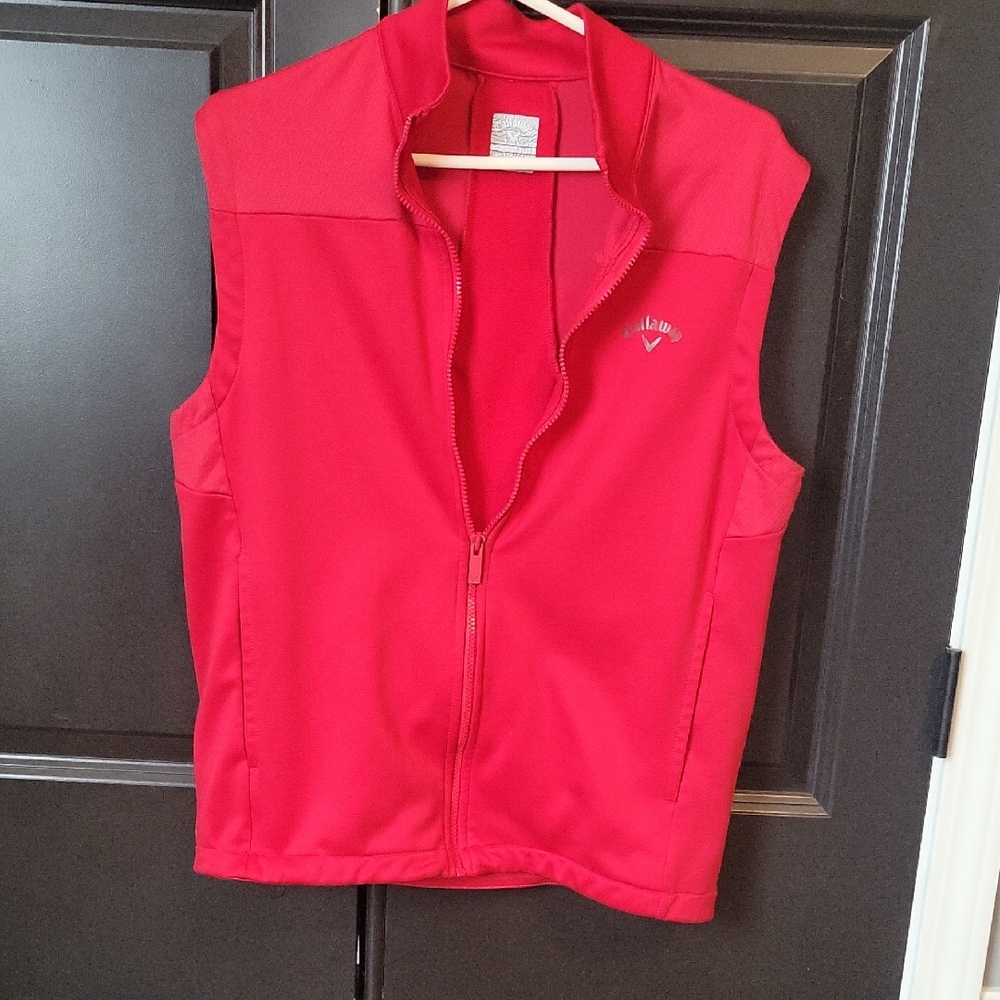 Callaway Vibrant Red Zip-Up Vest